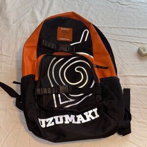 Orange and Black Naruto Shippuden Backpack